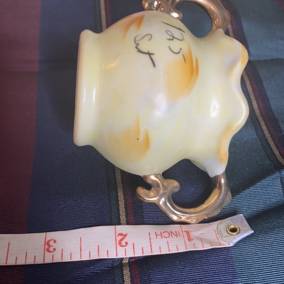 . Vintage Fresco Sugar Bowl & Creamer Set - Hand Painted Floral Pattern Set - Picture 9 of 11